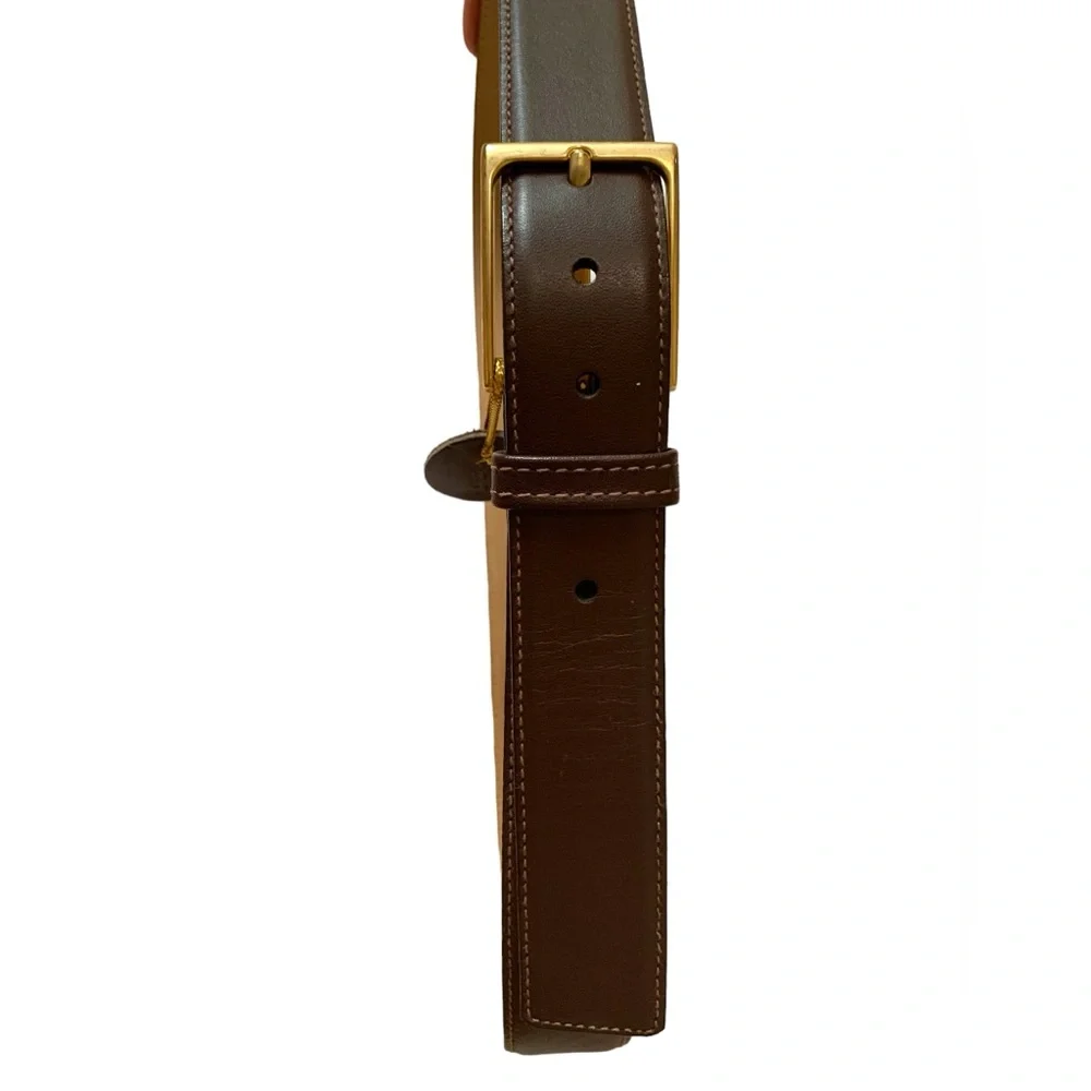 Buxton Soft Touch Cowhide Leather Brown Belt Men’s Size 32 USA style3771…